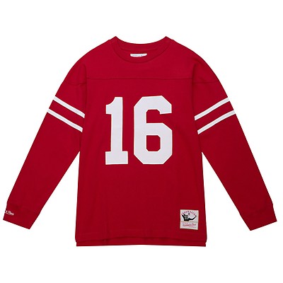 Joe Montana San Francisco 49ers Mitchell & Ness Retired Player Name &  Number Long Sleeve Top - White