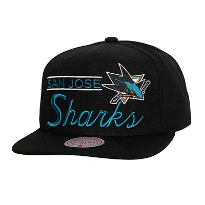 Men's San Jose Sharks Mitchell & Ness Shark Tooth Snapback