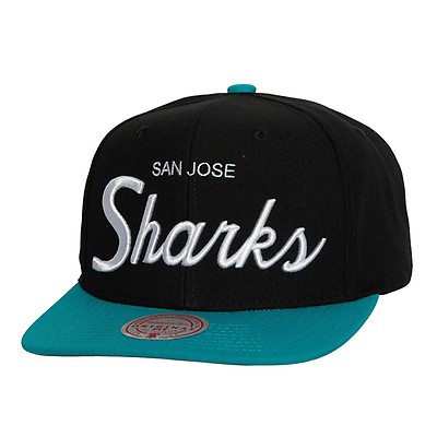San Jose Sharks Wool New Era Fitted Hat Cap 7 3/8 - EXTREMELY RARE Vintage  Logo