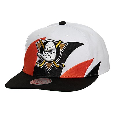 Mitchell & Ness - NHL White Snapback Cap - Edmonton Oilers Vintage Sharktooth White/Blue Snapback @ Hatstore