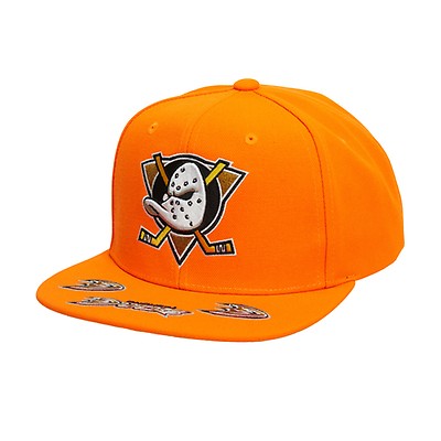 Men's Anaheim Ducks Mitchell & Ness White SOUL Snapback Hat
