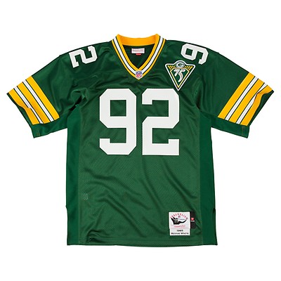 Mitchell Ness Men's Brett Favre White Green Bay Packers