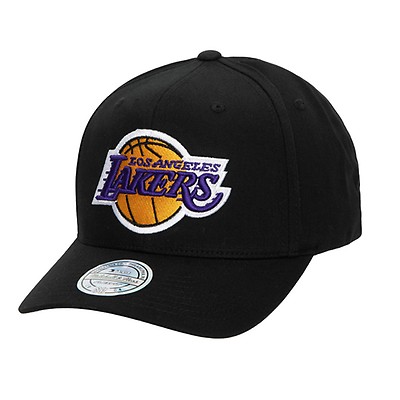 Mitchell & Ness Los Angeles Lakers NBA Foundation Script Black Snapback Hat