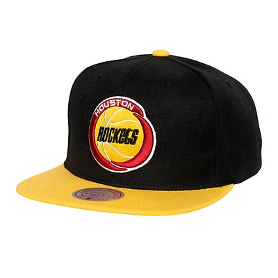 Mitchell & Ness Houston Rockets All Star Color Snapback Hat Adjustable Cap  HWC - Red/Yellow