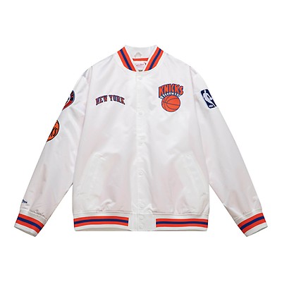 Team Origins Varsity Satin Jacket New York Knicks - Shop Mitchell 