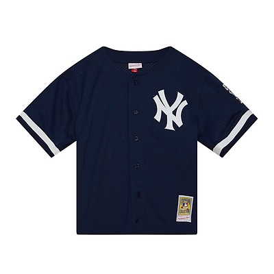 Men's Mitchell & Ness Don Mattingly Navy New York Yankees 1995 Authentic Cooperstown Collection Mesh Batting Practice Jersey Size: Small