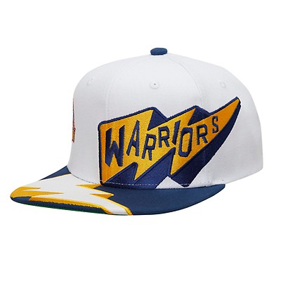 Mitchell and Ness Team Script 2.0 Fitted Hat Golden State Warriors Yellow