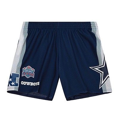 Men's Mitchell & Ness Navy Dallas Cowboys Just Don Gold Rush Shorts