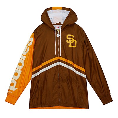 Mitchell & Ness San Diego Padres Legendary Slub Henley Brown Yellow