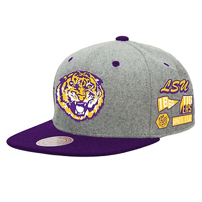 LSU Tigers Mitchell & Ness Throwback On The Clock Mesh Button