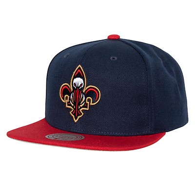 Men's New Orleans Pelicans Mitchell & Ness Red Core Side Snapback Hat