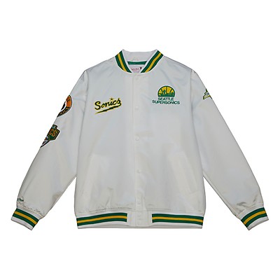 Lids Seattle Mariners Mitchell & Ness City Collection Satin Full-Snap  Varsity Jacket - White