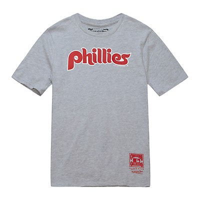 Mens Philadelphia Phillies Mitchell & Ness Powder Blue Logo Baseball Tee  T-Shirt