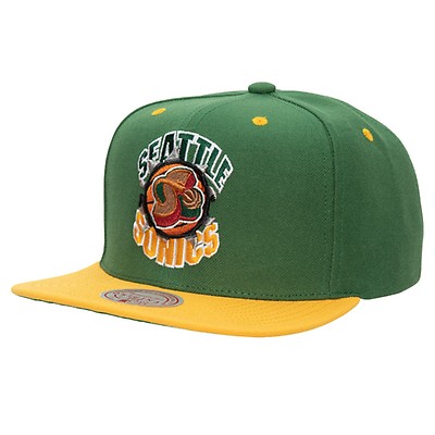 MITCHELL & NESS - Men - Seattle Supersonics Wool 2 Tone Snapback HWC -  Green/Red