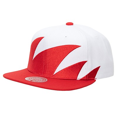 Mitchell & Ness Sharktooth New Jersey Devils Snapback Hat - White, Red