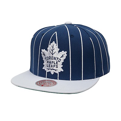 Maple Leafs Mitchell & Ness Men's Team Ground Fitted Hat - BLUE, 7 by Mitchell & Ness | RealSports