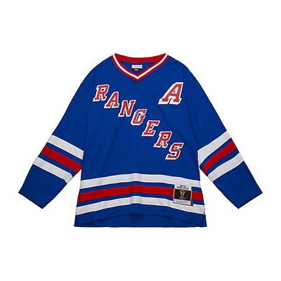 Men's Mitchell & Ness Mark Messier Blue New York Rangers Big Tall 2015 Captain Patch Line Player Jersey