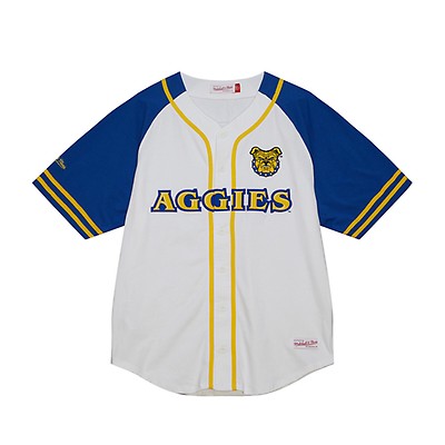 North Carolina AT Aggies College Baseball Navy Full-Button Jersey