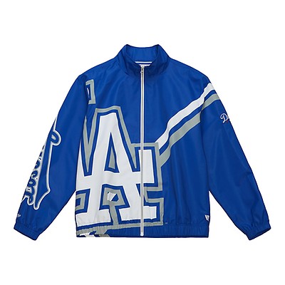 Mitchell & Ness Los Angeles Dodgers Undeniable Full Zip Windbreaker Jacket Royal Blue