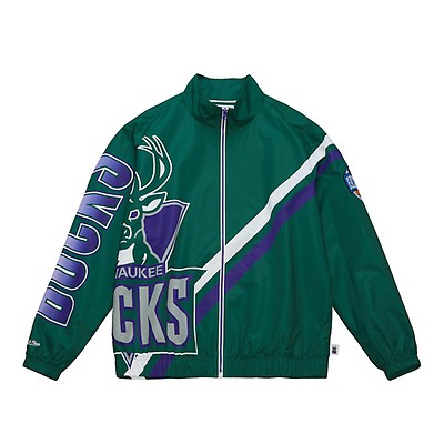 City Collection Lightweight Satin Jacket Milwaukee Bucks