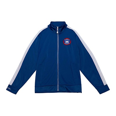 Chicago Cubs Mitchell & Ness Women's Raglan Black Satin Jacket Med