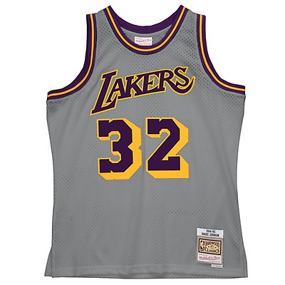 LA Lakers Men's Mitchell & Ness 1996-97 Shaquille O'Neal #34 Space Knit  Swingman Jersey Gold - The Locker Room of Downey