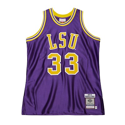 LSU Tigers Mitchell & Ness Throwback On The Clock Mesh Button