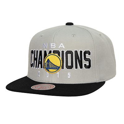 Men's Mitchell & Ness Cream Golden State Warriors Hardwood Classics Sail 2-Tone Snapback Hat