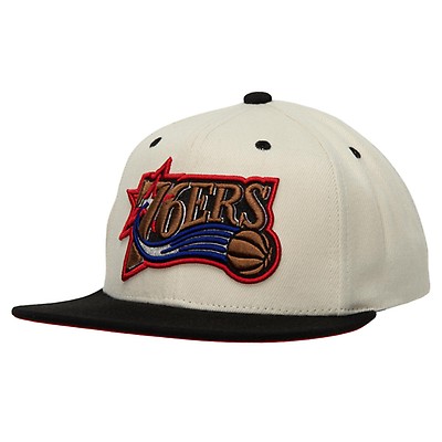 Philadelphia 76ers Mitchell & Ness What the Pinstripe Snapback Hat