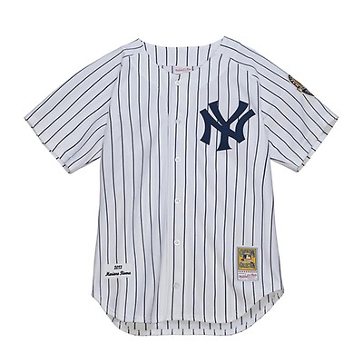 Men's Mitchell & Ness Derek Jeter White New York Yankees Cooperstown Collection Authentic Jersey