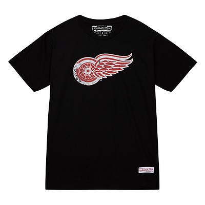 Mitchell & Ness Distressed Logo LS Tee Detroit Red Wings