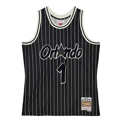 Men's Orlando Magic Penny Hardaway Mitchell & Ness Black 1994-95 Hardwood  Classics Flames Swingman Jersey