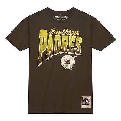 San Diego Padres Mitchell & Ness Lightweight Satin Full-Snap Jacket - Brown