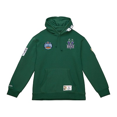 Mitchell & Ness Milwaukee Bucks HWC Night Pullover Hoodie - Green - MODA3