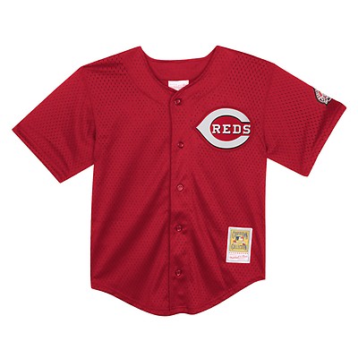 Johnny Bench Cincinnati Reds Mitchell & Ness 1983 Authentic Copperstown Collection Mesh Batting Practice Jersey - Red XL