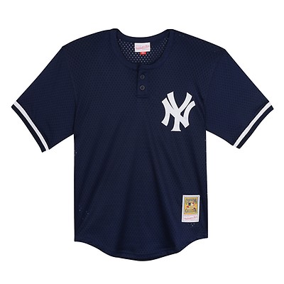 Youth Mitchell & Ness Derek Jeter Navy New York Yankees Team Cooperstown Collection Mesh Batting Practice Jersey Size: Small