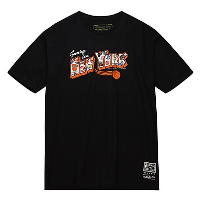 Men's Mitchell & Ness Patrick Ewing Black New York Knicks Hardwood Classics Caricature T-Shirt Size: Small