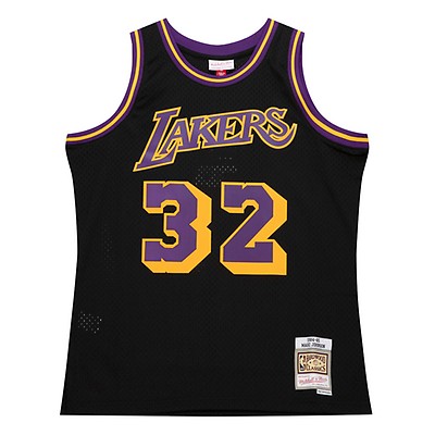 Mitchell & Ness Magic Johnson Lakers Hardwood Classics 84-85 Throwback Authentic Jersey by Devious Elements App Large