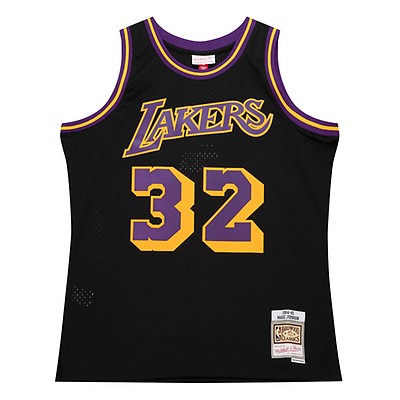 Women's Mitchell & Ness Magic Johnson Pink Los Angeles Lakers 75th Anniversary Rose Gold 1984 Swingman Jersey Size: Small