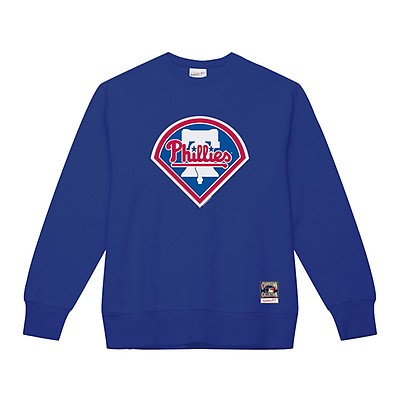 Mens Philadelphia Phillies Mitchell & Ness Hooded Long Sleeve Throwback  Shirt