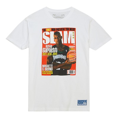 Mitchell and Ness Men's Slam Magazine Penny Hardaway Cover Graphic T-Shirt in Black/Black Size Medium | 100% Cotton/Jersey