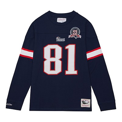 Tedy Bruschi New England Patriots Mitchell & Ness Retired Player Name &  Number Long Sleeve Top - Navy