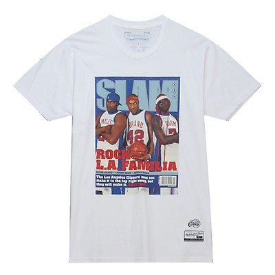 Men's Mitchell & Ness Slam Magazine John Starks Cover Graphic T-Shirt