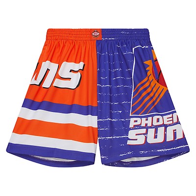 RETRO NBA SUNS COLLEGE STYLE MESH PRINTED BASKETBALL SHORTS