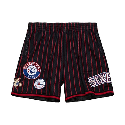 Mitchell & Ness NBA Swingman Shorts Philadelphia 76ers Road 1996-97 Men Sport & Team Shorts Red in Size:XL