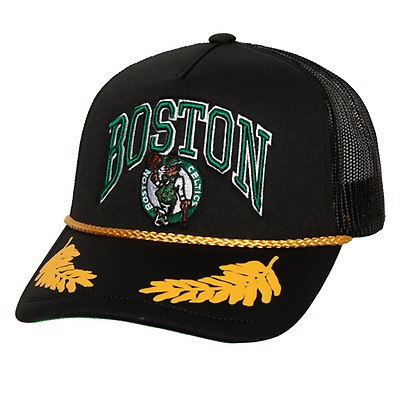 Boston Celtics Mitchell & Ness Hyper Trucker Hardwood Classics Snapback Hat  - Dynasty Sports & Framing