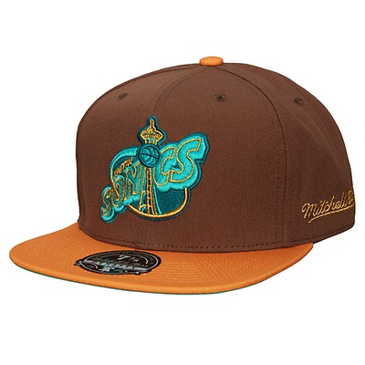 Seattle Supersonics Color Bomb Fitted HWC NBA Mitchell & Ness black hat cap