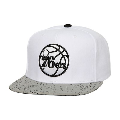 Shop Mitchell & Ness Philadelphia 76ers Sidewalk Sketch Strapback