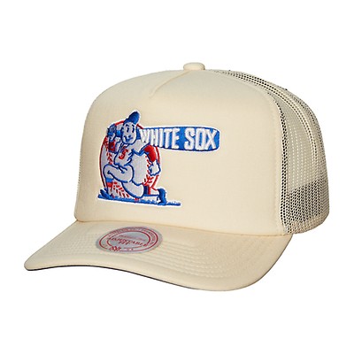 Mitchell & Ness Los Angeles Dodgers Cooperstown MLB Evergreen Trucker  Snapback Hat Cap - Off White