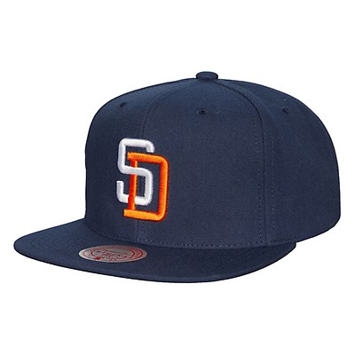 Mitchell & Ness San Diego Padres Evergreen Trucker Snapback Hat Off White